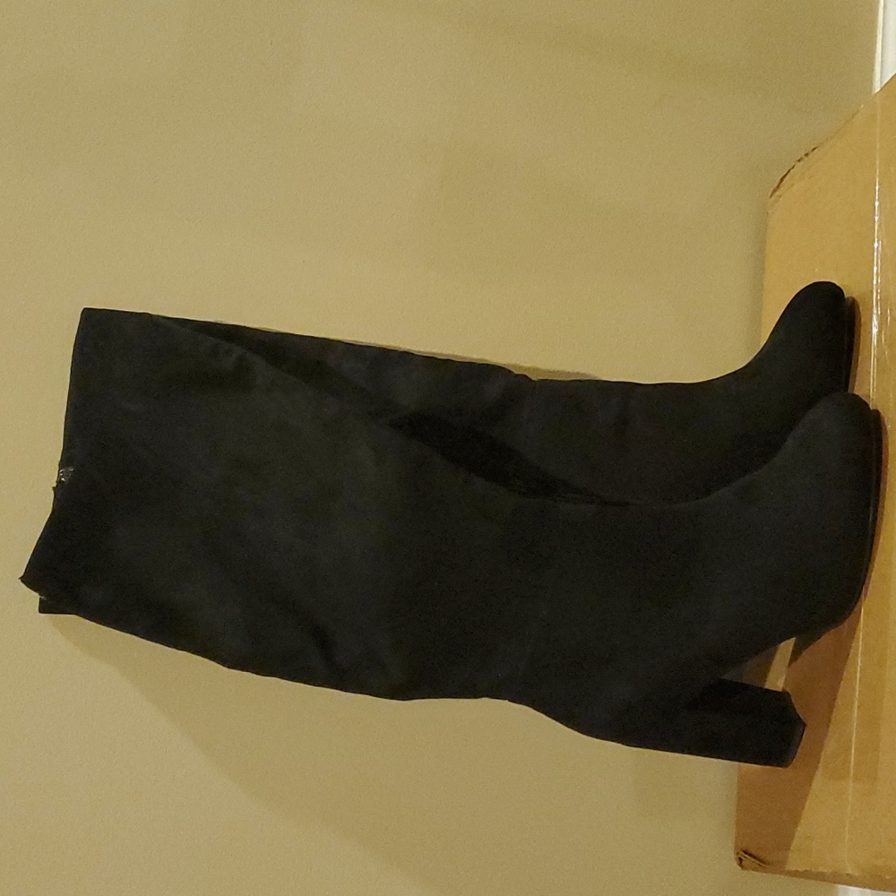 Black Faux Suede Boot